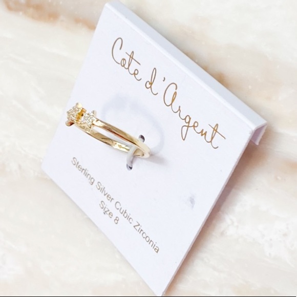 Cote D Argent CZ GP 925 Star Ring - Picture 4 of 4